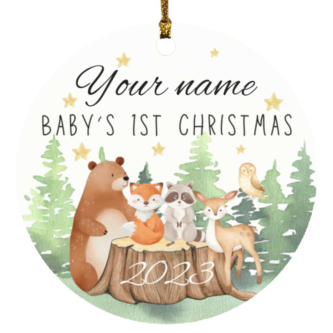 Baby's 1st Christmas Circle Ornament