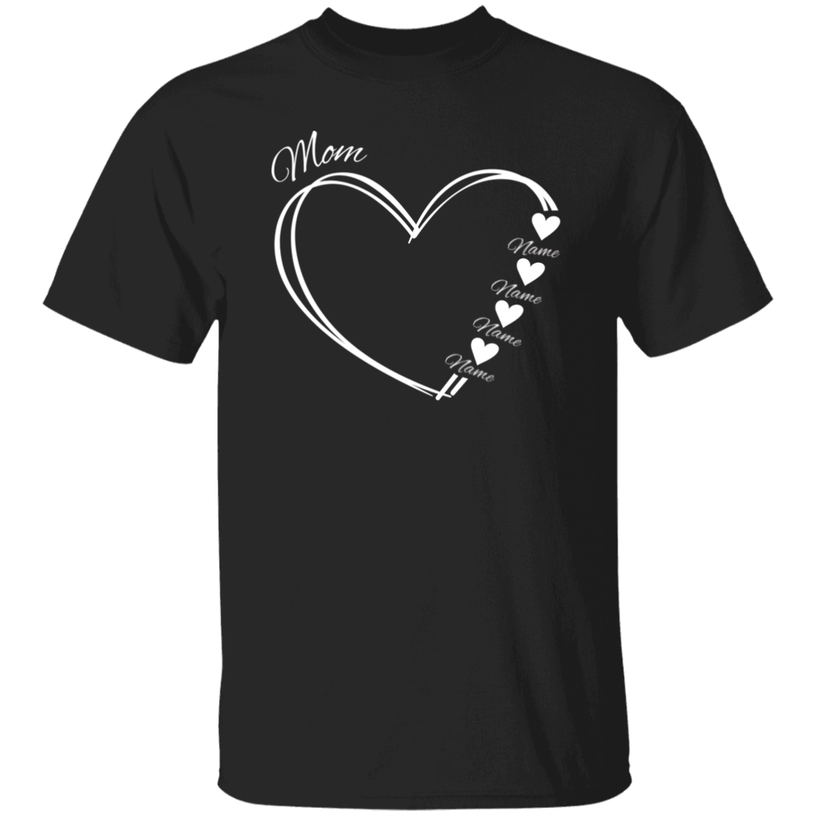 Personalized Mother Heart T-shirt | Mother's Day Gift