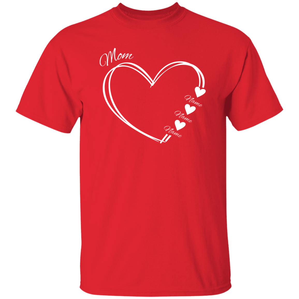 Personalized Mother Heart T-shirt | Mother's Day Gift