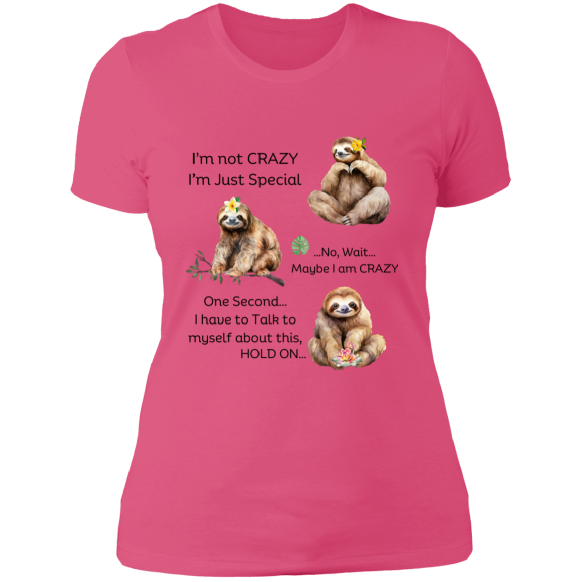 Sloth Ladies' T-Shirt