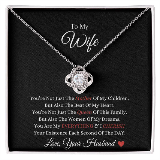 To My Wife Necklace |Love Knot Necklace
