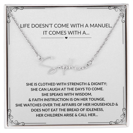 Signature Mama Necklace | Mother's Day Gift