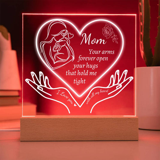 Mom Acrylic Night Light | Mother's Day Gift