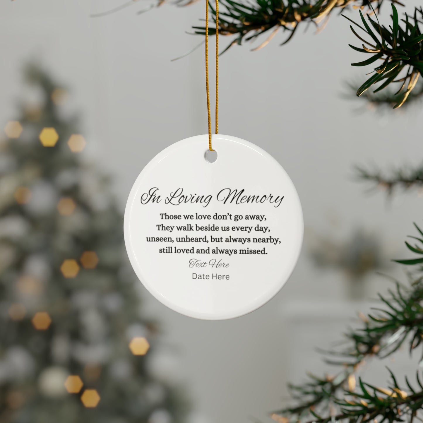 In Loving Memory Personalized Ornament